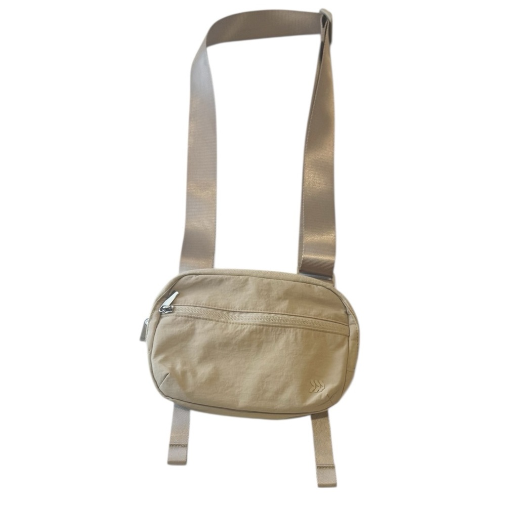 ALL IN MOTION Yoga Pilates Mat Carrier Bag Secure Zip Pockets Adjustable Tan